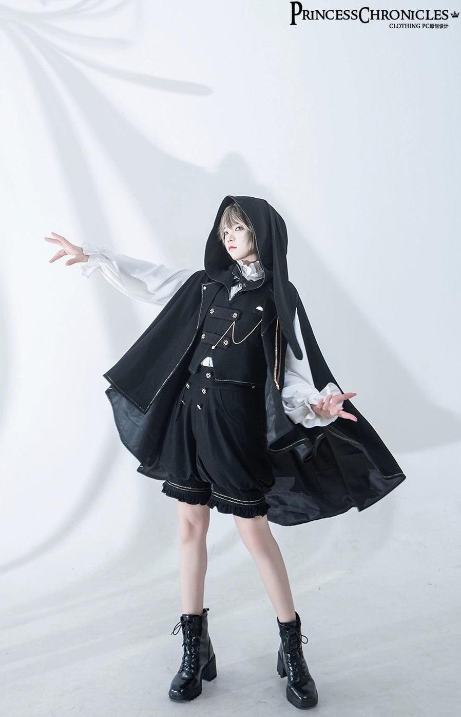 Desperate Bunny - Ouji Lolita Vest Shorts Set