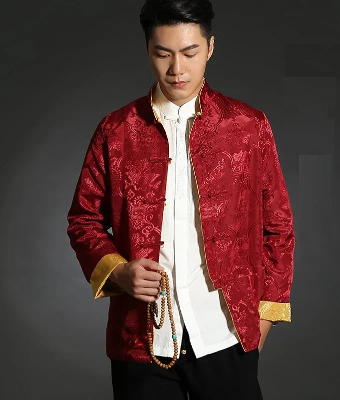 Traditional Chinese Reversible Men’s Tang Jacket