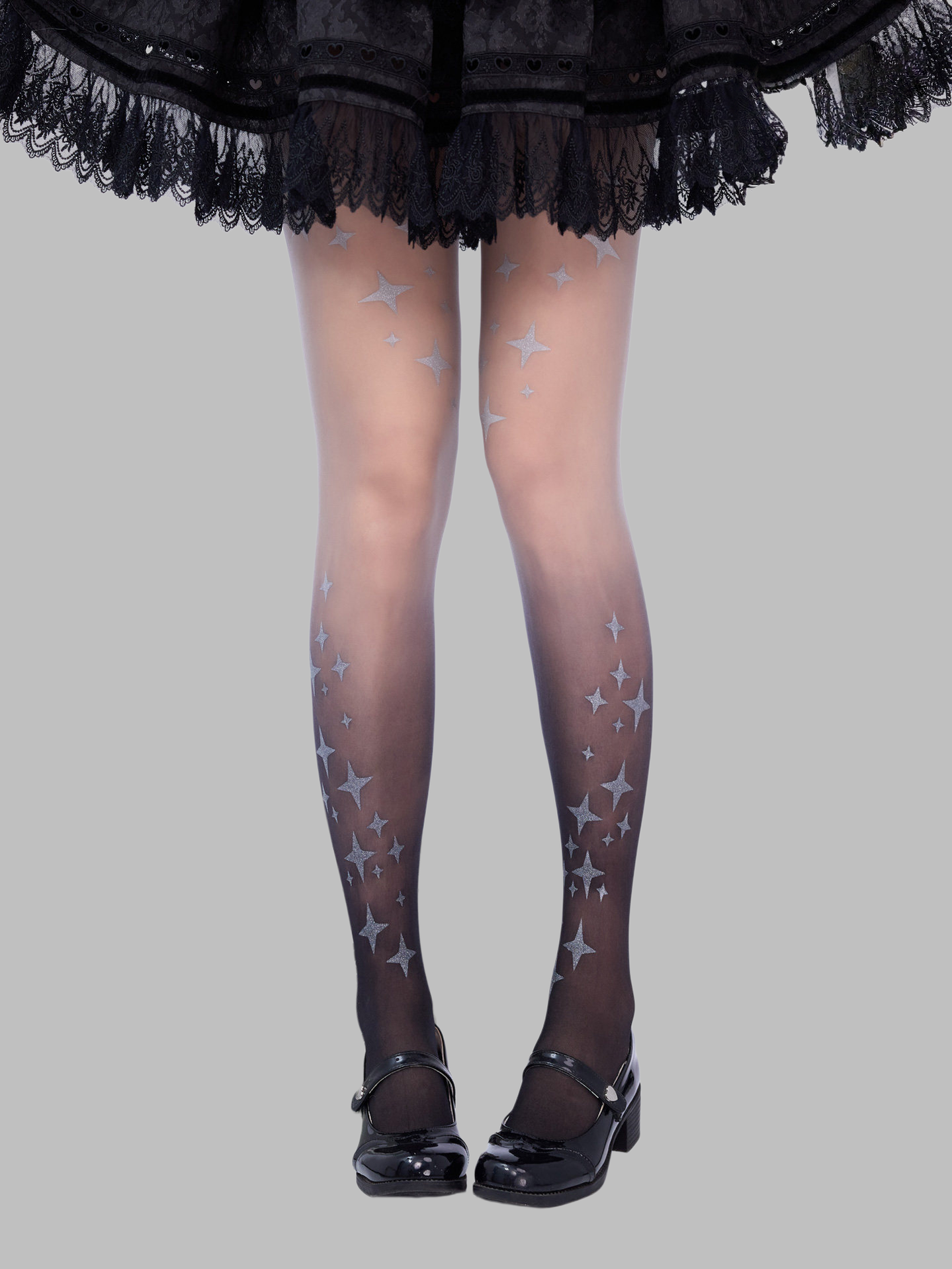 Printed Gothic Lolita Pantyhose, Gradient Color