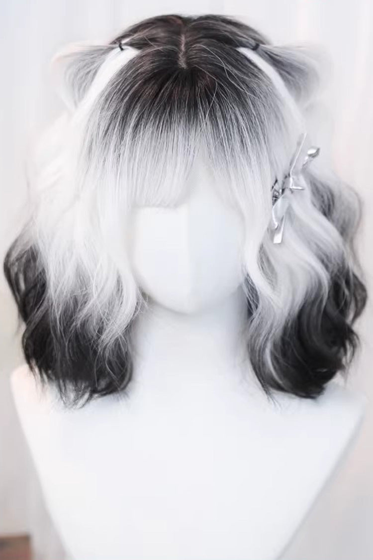 Ombre Airy Bangs with Curls Sweet Lolita Wig 3 Colors