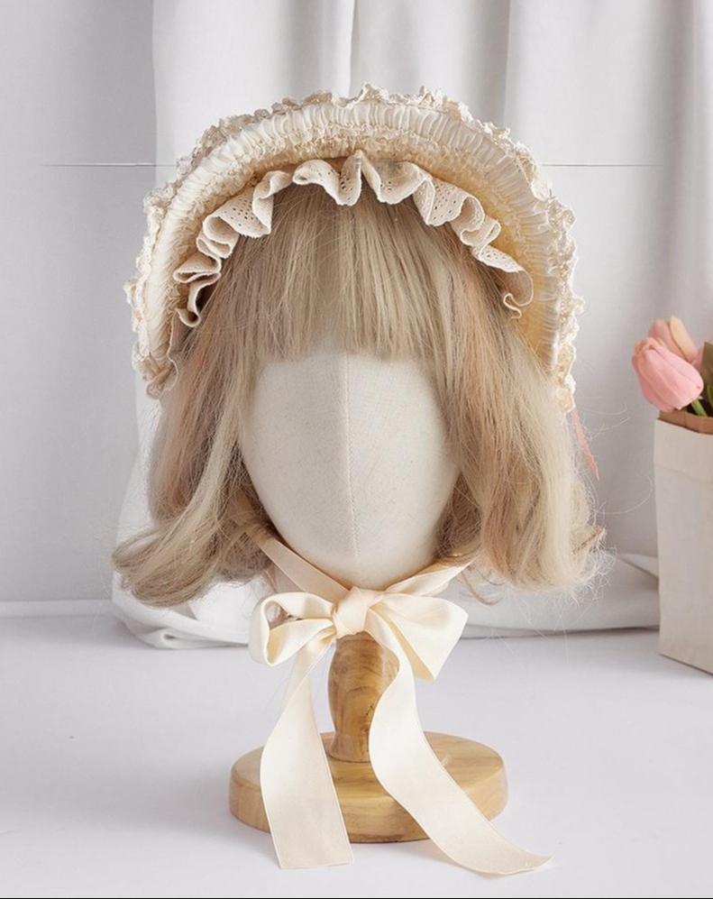 Classic Lolita BNT Headdress, Lace & Rose