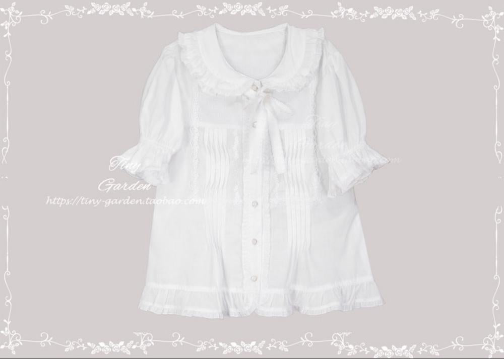 Swallowtail Butterfly - Elegant Lolita Bow Tie Blouse