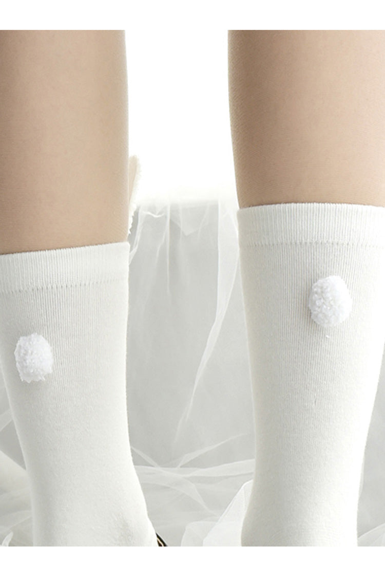 Cute Three-Dimensional Bunny Ears Sweet Lolita Socks 2 Colors