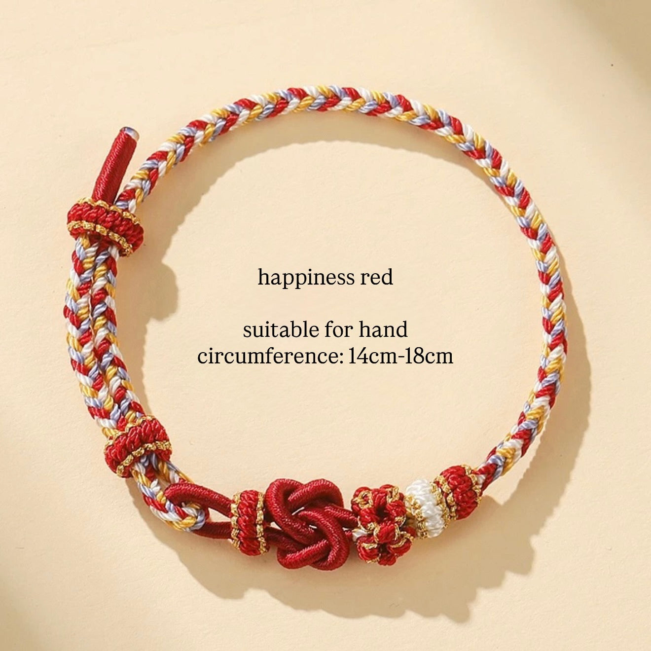 Happiness Handwoven Chinese Knot Bracelet