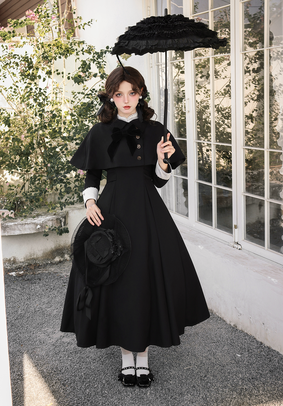 Sicily Original Design - Donia Miss - Classic Lolita Faux Two-piece OP Dress, Back Zipper