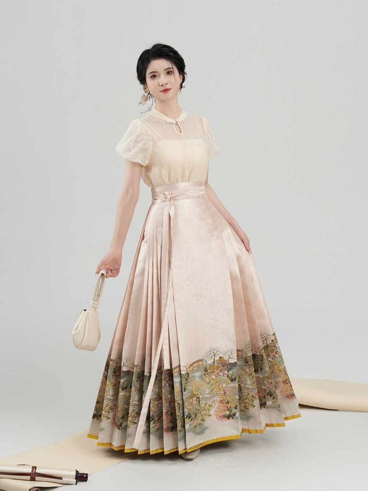 Floral Mamian Skirt 3-Piece Set for Women
