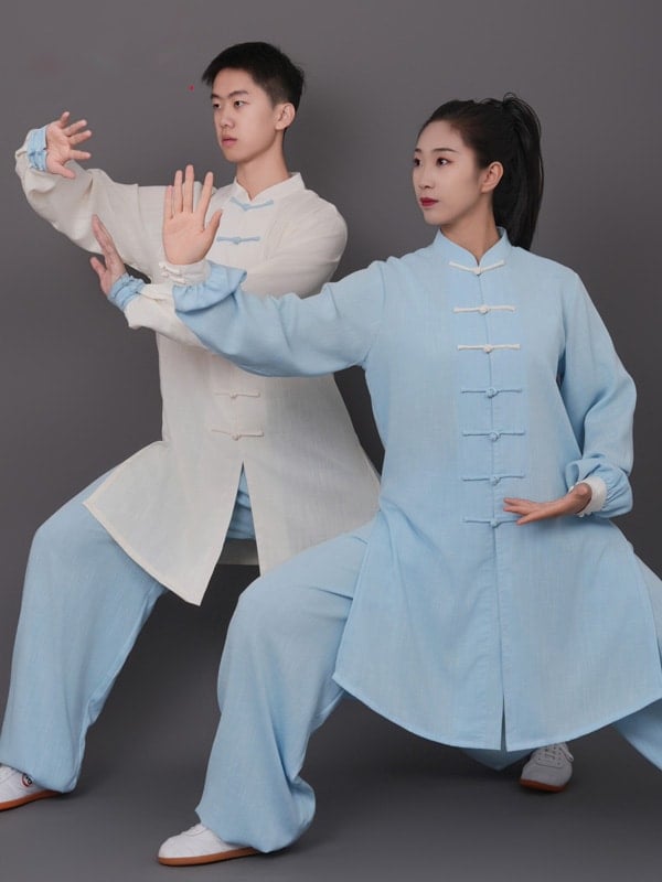 Cotton Linen Tai Chi Suit for Male and Female