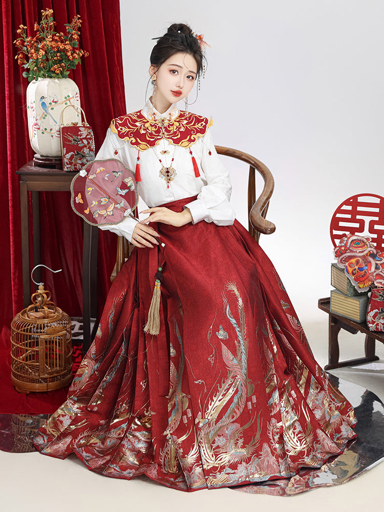 Modern Traditional Chinese Wedding Dress Embroidered Hanfu