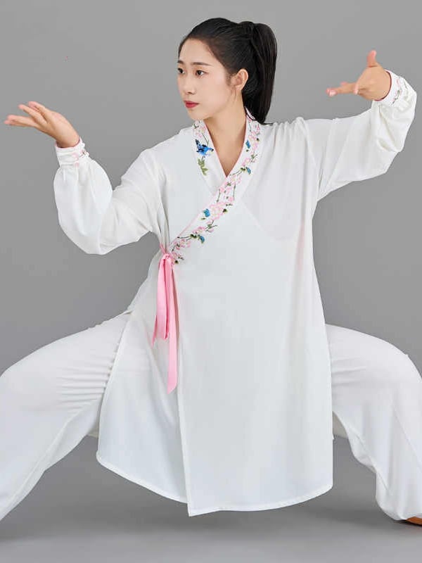 Embroidery Tai Chi Fu Clothing Women Performance Suit