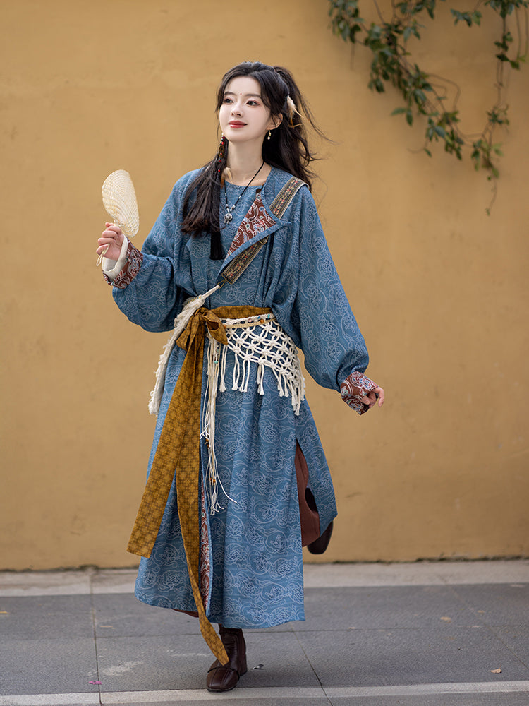 Hanfu Tang Dynasty Costume Hanfu with Robe and Trousers