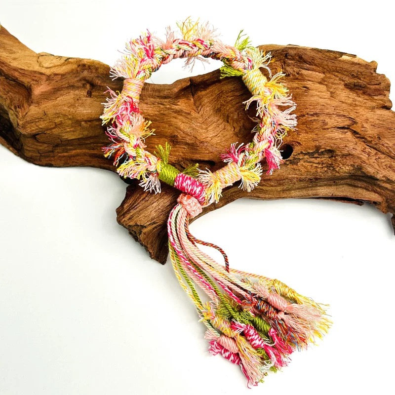 Spring Garden Handwoven Tibet Knot Bracelet