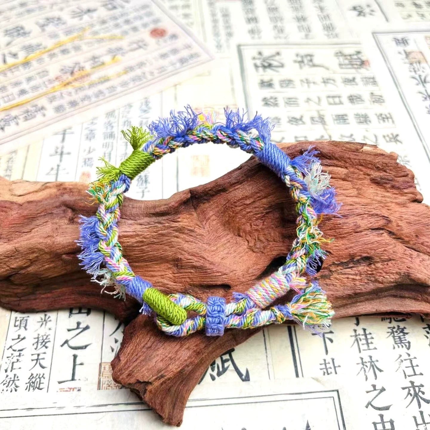 Lavender Handwoven Tibet Knot Bracelet