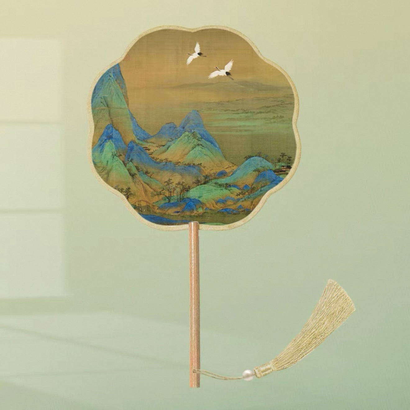 Jiangshan Traditional Chinese Round Hand Fan