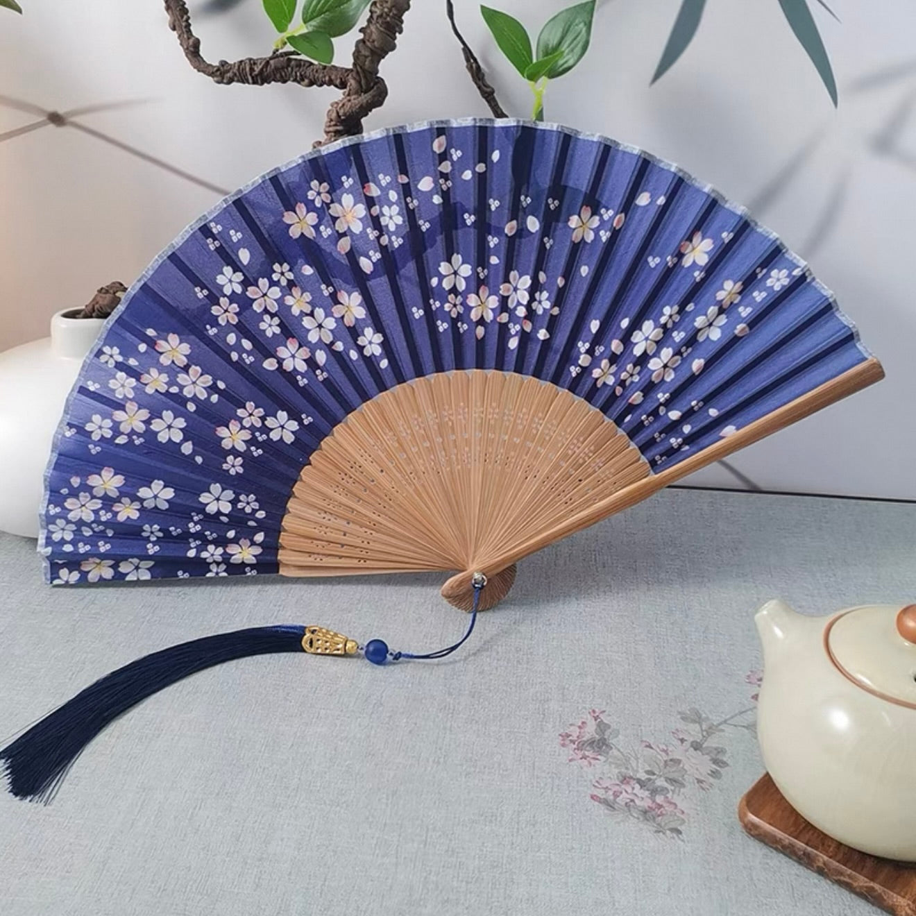 Japanese Garden Traditional Chinese Folding Hand Fan