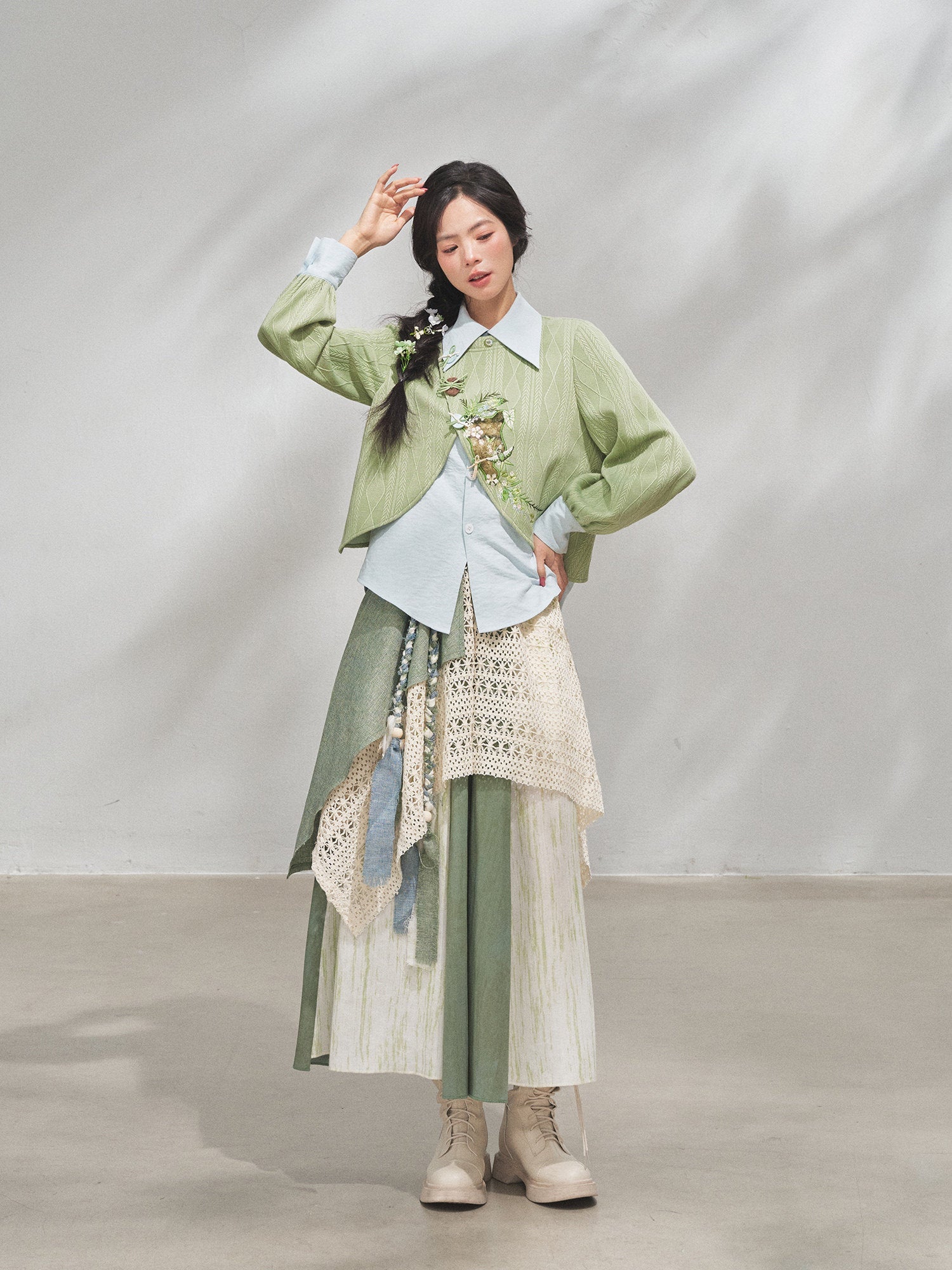 Spring Letter Moss Traces | Xianxia Style Hanyuansu Outfit