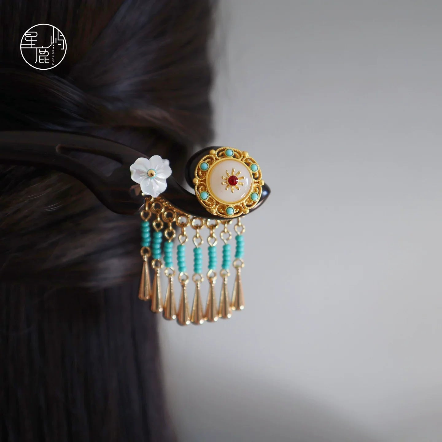 Flowing Jade Hair Stick | Traditional Chinese Hair Accessory