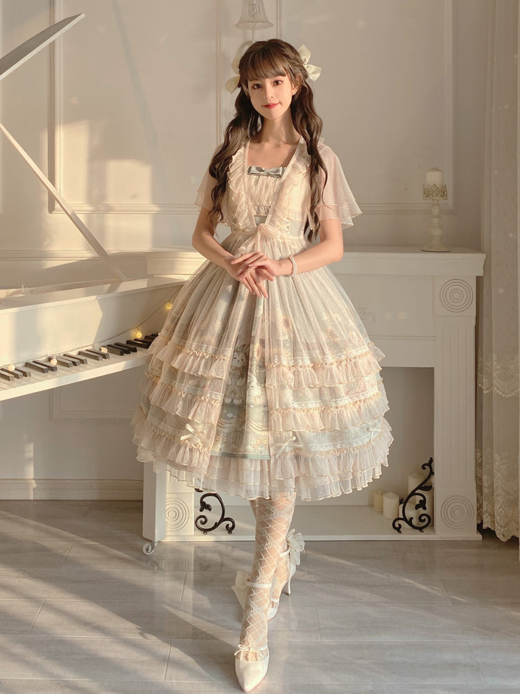 Sunflower - Classic Sunflower Printed Lolita JSK Dress