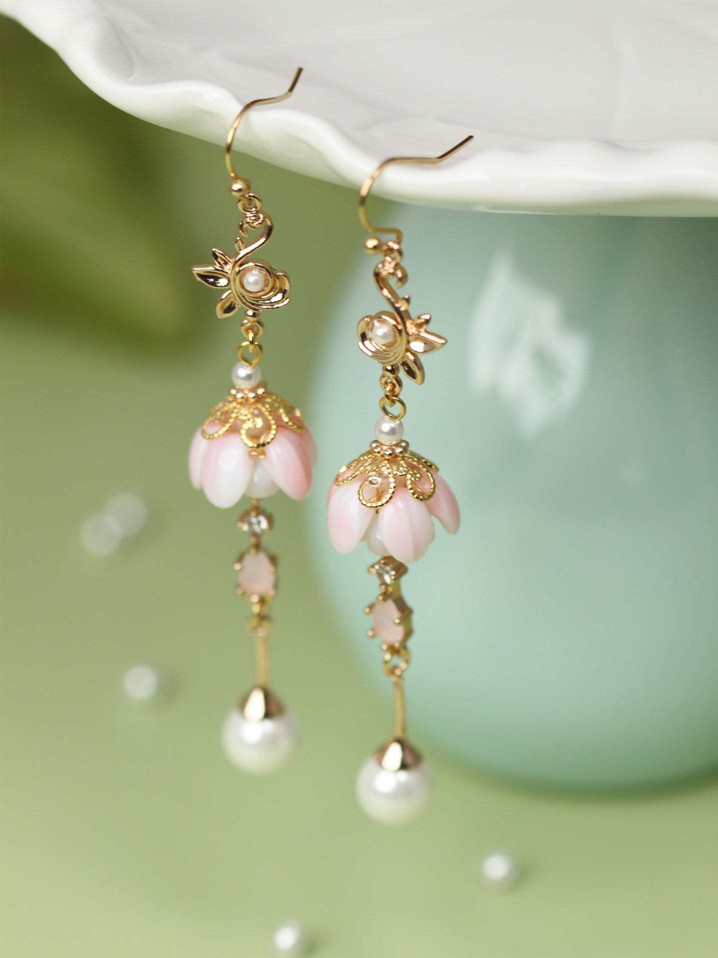 Sleeping Flowers Earrings | Hanfu Jewelry