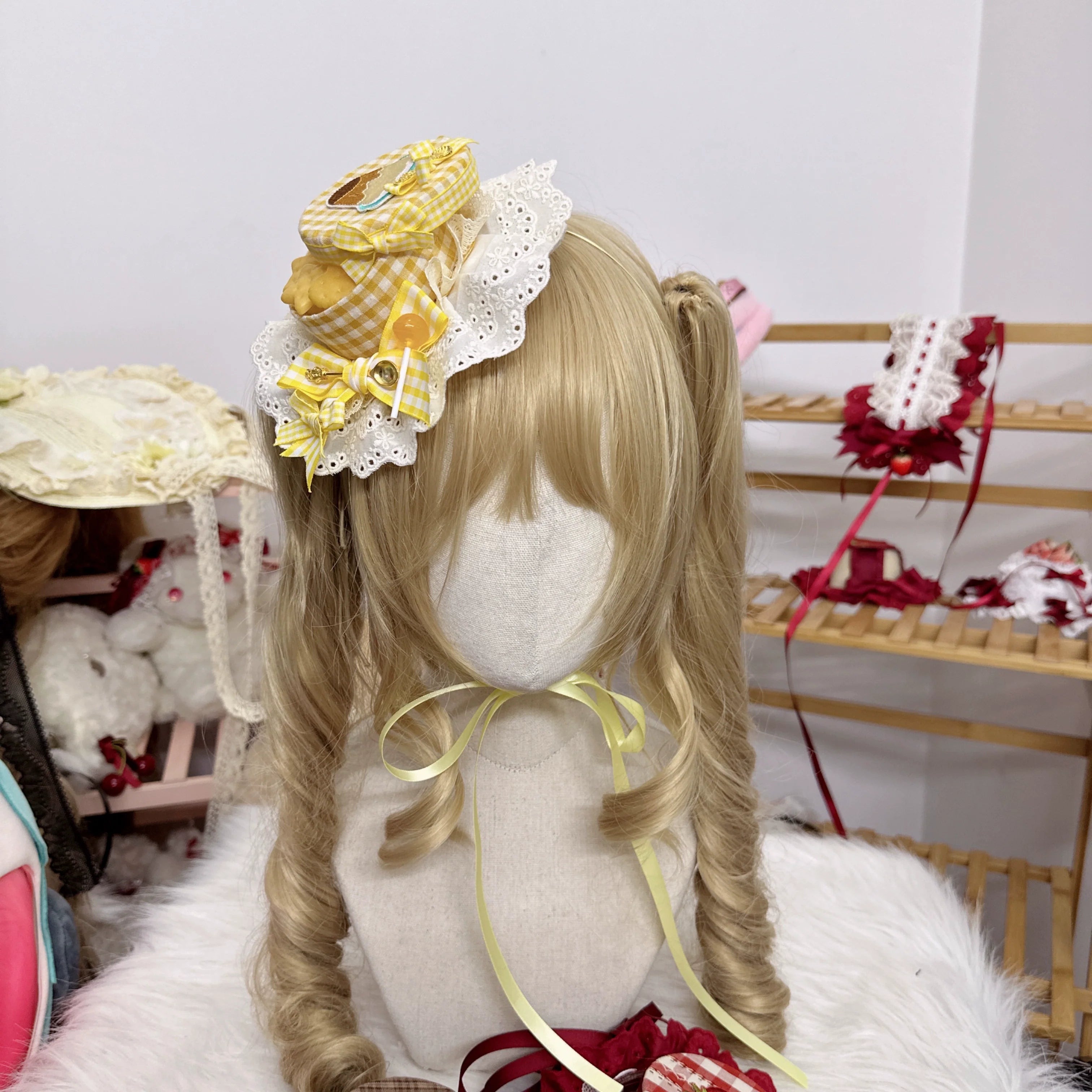 Sweet Lolita Candy Box Hat Handmade Lolita Top Hat