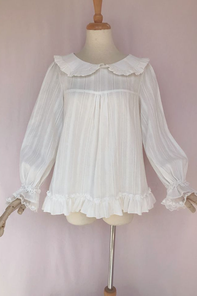 Sweet Lolita Cotton Long Sleeve Blouse