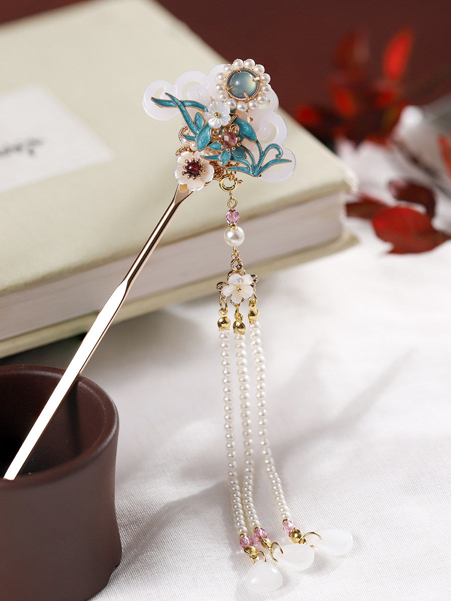 Falling Flowers Hair Stick | Traditional Chinese Hair Accessory
