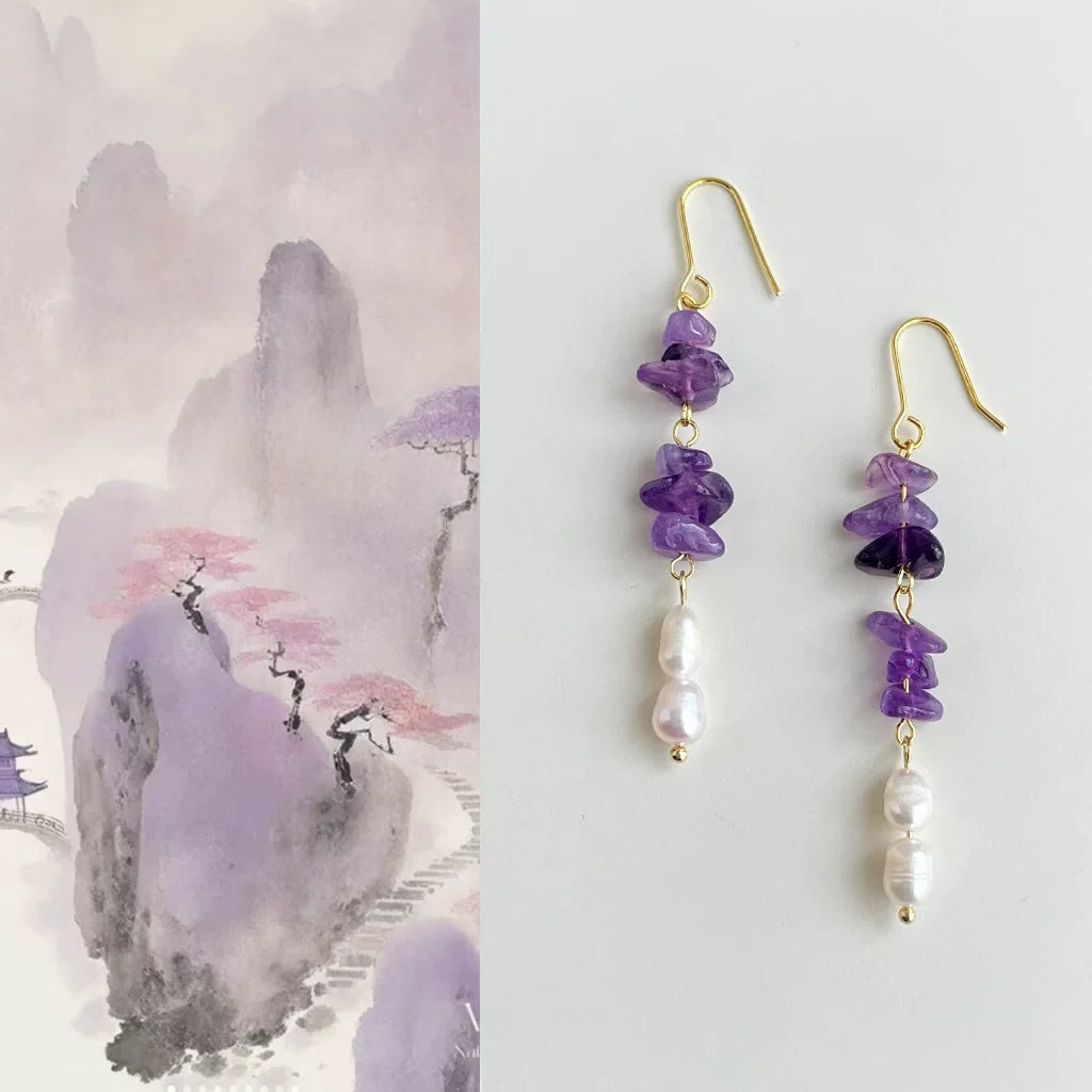 Mountain Mist Earrings | Hanfu Jewelry