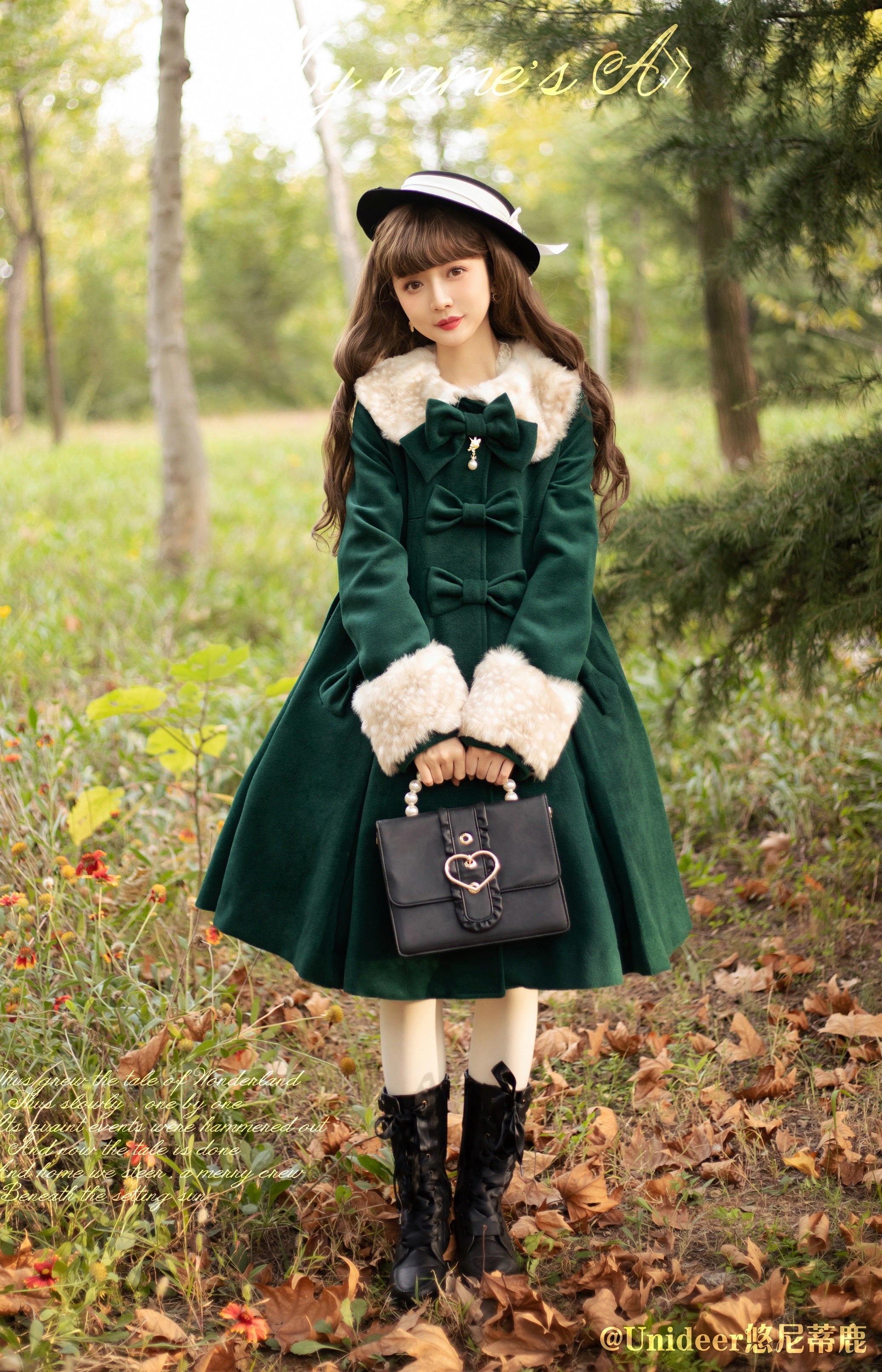Casual Lolita Winter Wool Down Coat Multicolors