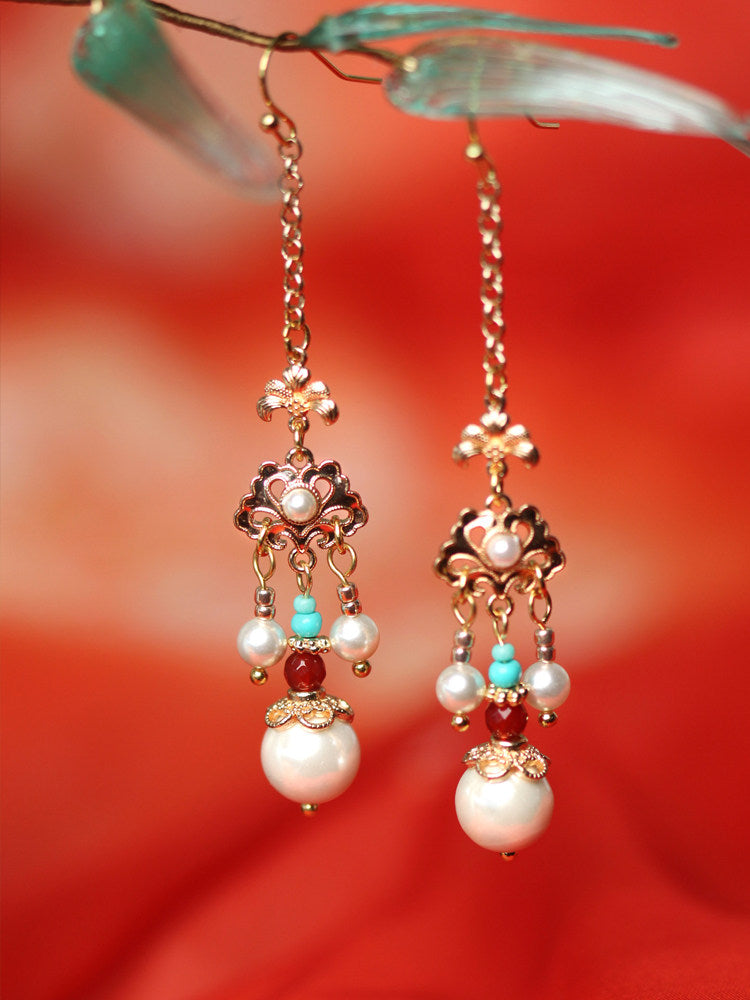 Gorgeous Tang Dynasty Earrings | Hanfu Jewelry