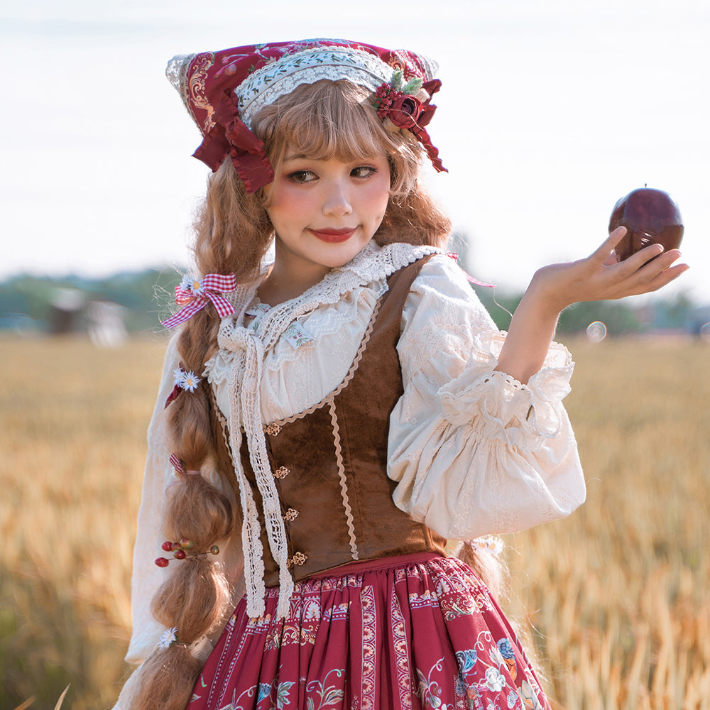 Rich Hymn - Lolita Bavarian Cotton Embroidered Blouse