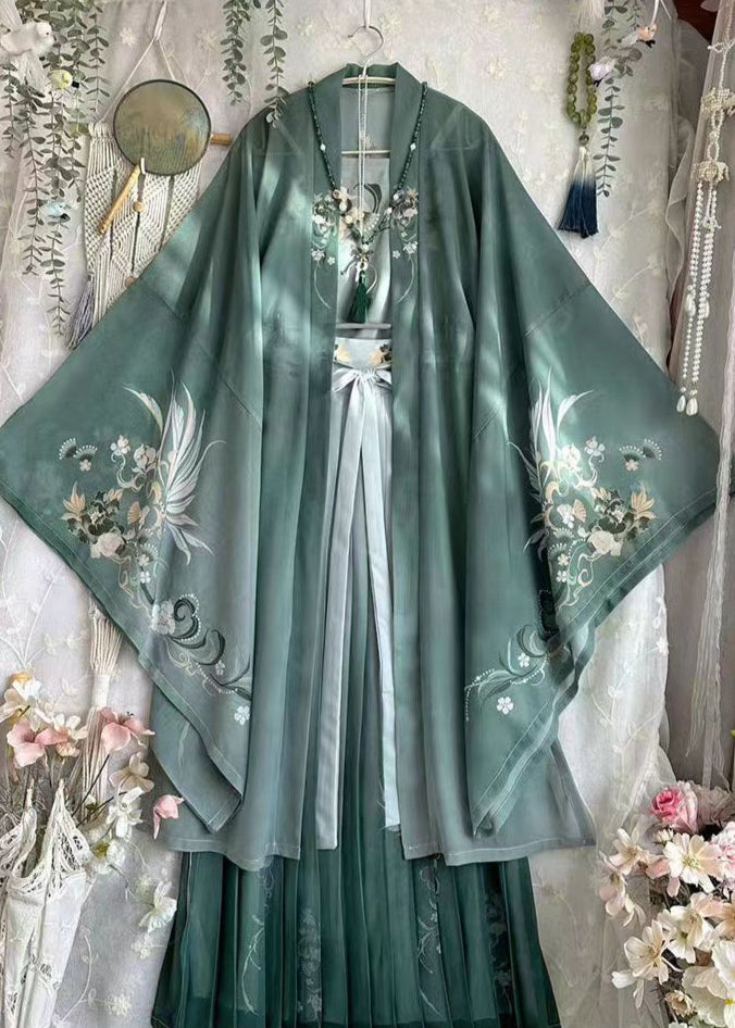 Jade Cloud | 3-Piece Hanfu (碧云霞光)