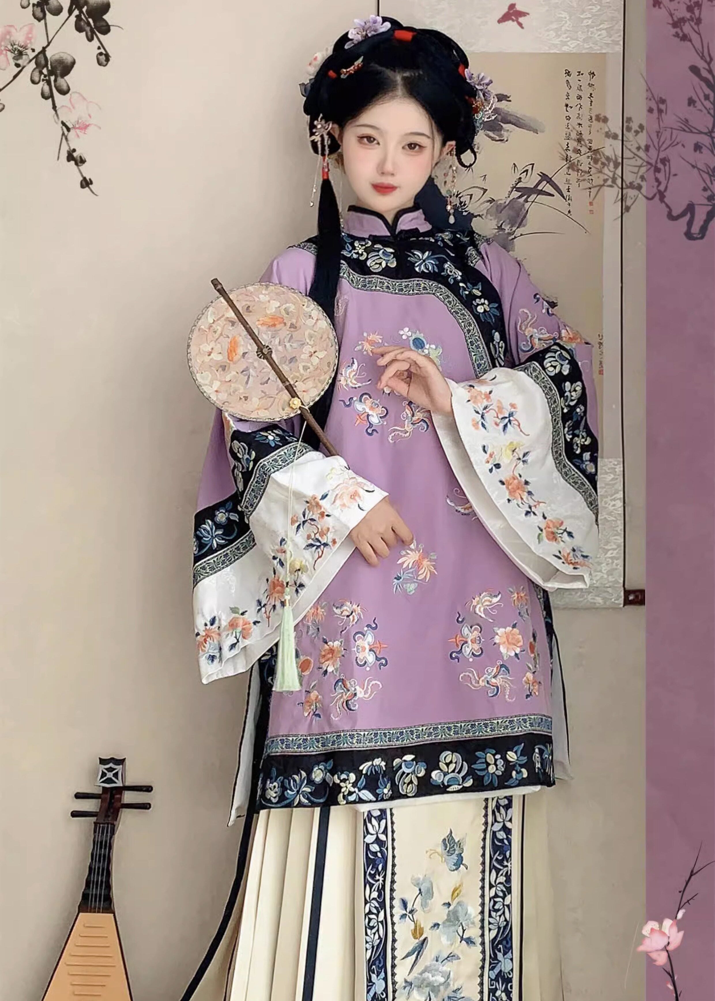 Mist Moon | 2-Piece Qing Hanfu Dress (烟月)