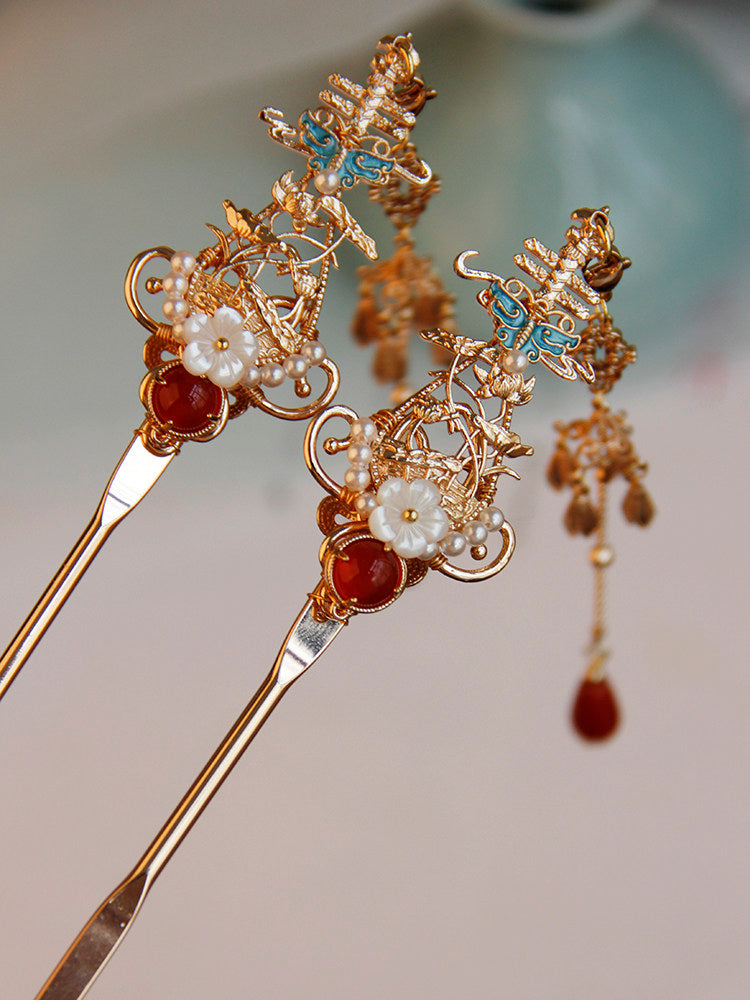 Pipa Hair Stick | Traditional Chinese Hair Accessory