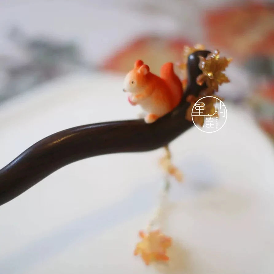 Squirrel Hair Stick | Traditional Chinese Hair Accessory