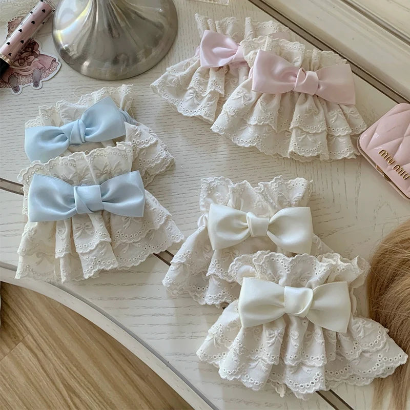 Roji Roji - Kawaii Lolita Lace Cuffs Summer Butterfly Bow Arm Sleeves