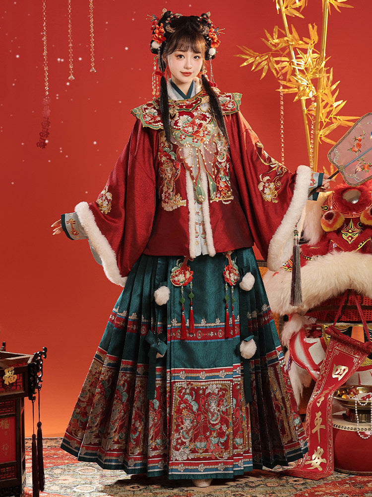 Ming Dynasty Chinese New Year Festival Hanfu | Dunhuang Capital 玉京敦煌