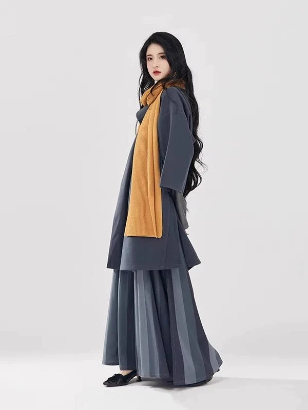 Tang Dynasty Modern Hanfu Set - Daise 黛色 (Preorder)