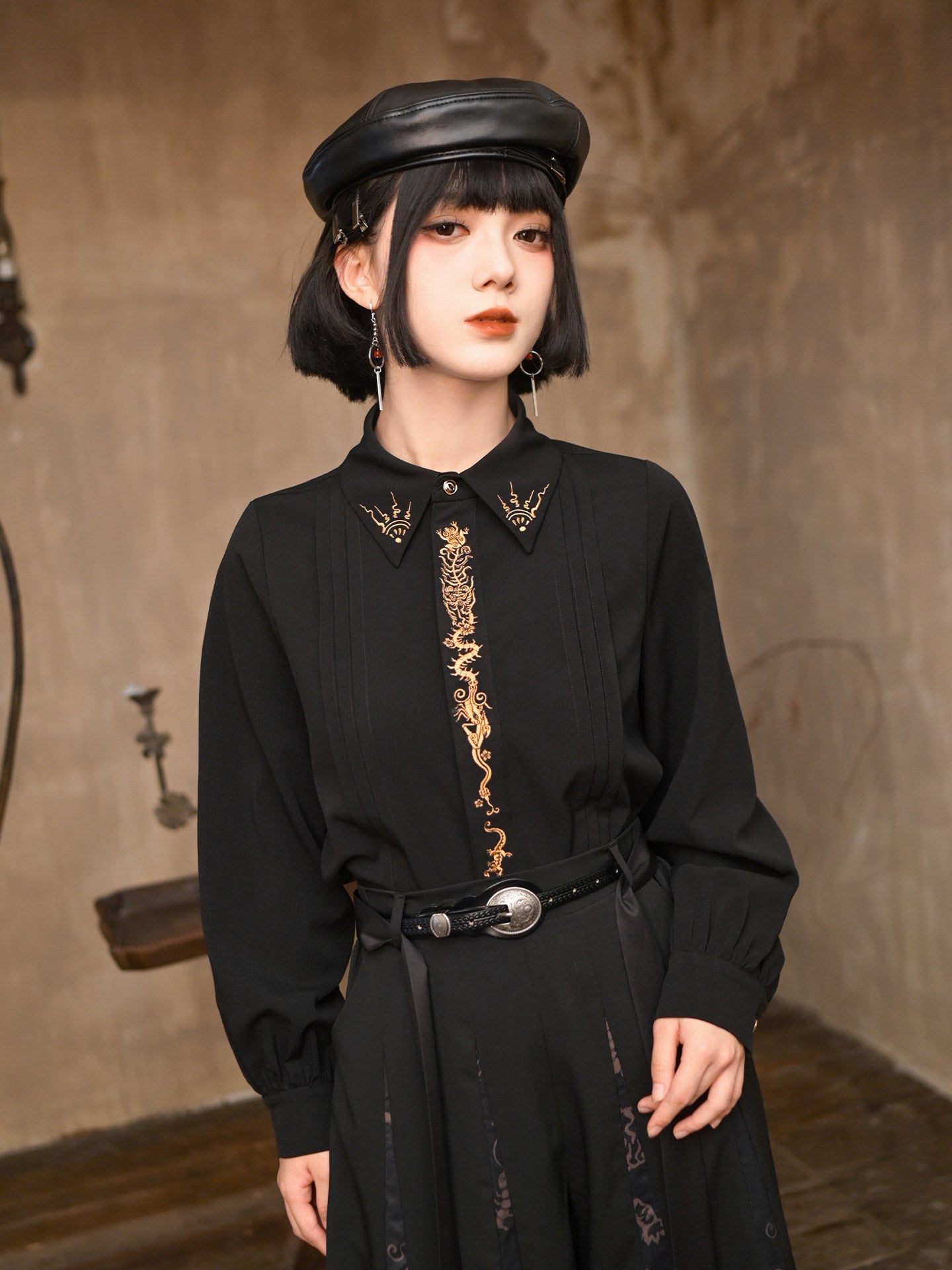 New Chinese Style Long Sleeve Top - Five Poisons 五毒