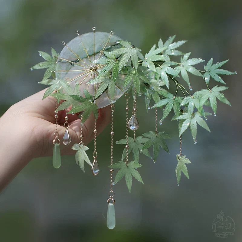 Mint Maple Hair Stick | Traditional Chinese Hair Accessory