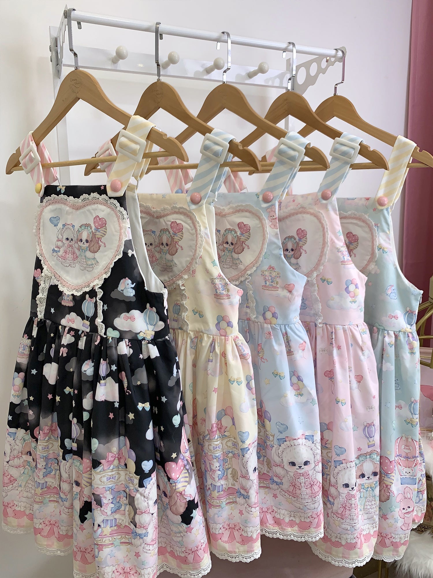 Puppy Parks - Sweet Lolita Kawaii Puppy Lolita Salopette