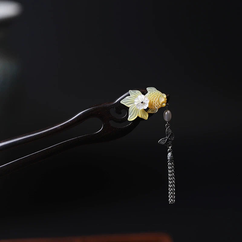 Golden Scales Hair Stick | Hanfu Hair Accessory