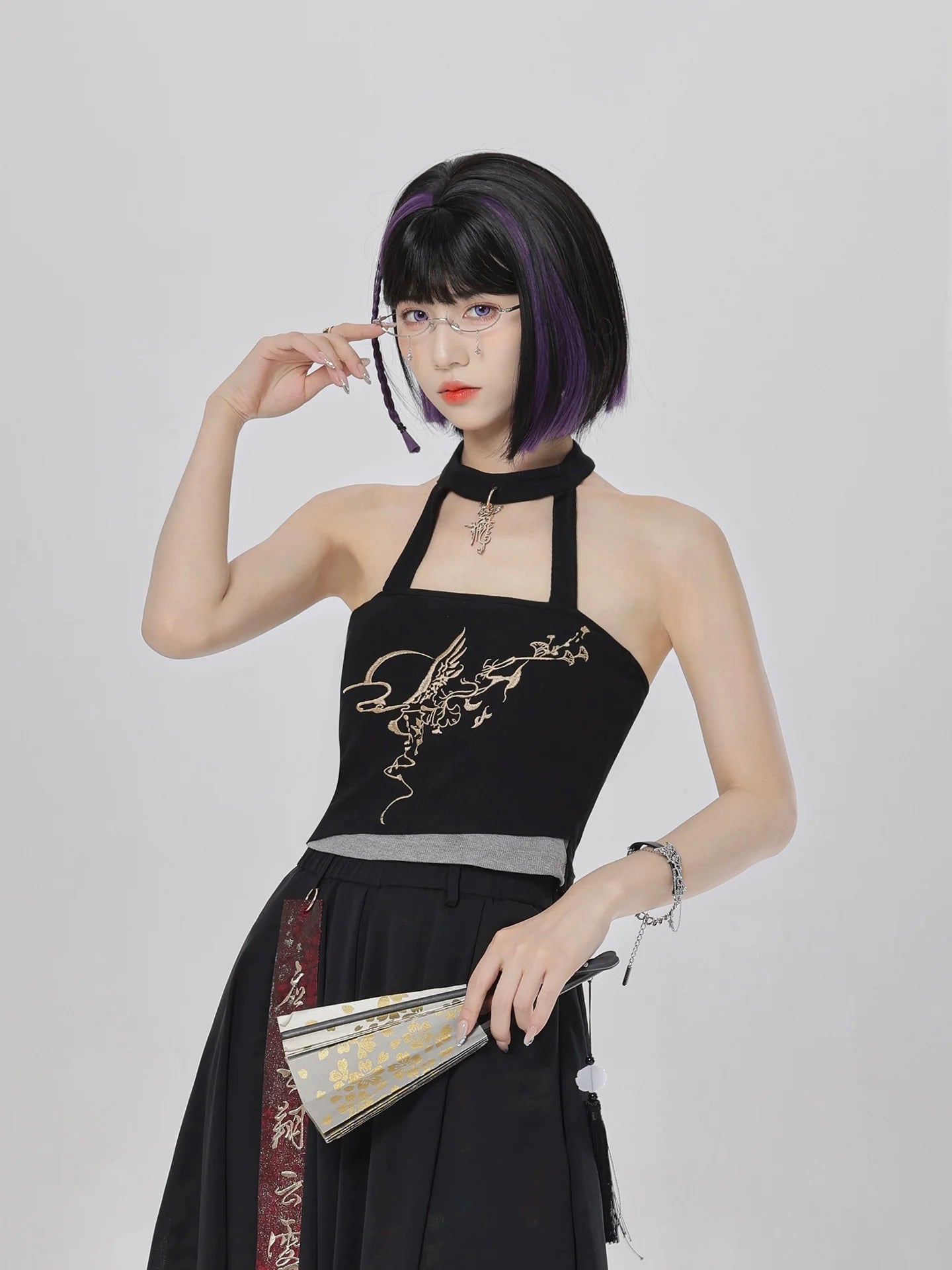 Yinglong 应龙 - New Chinese Style Halter-neck Padded Camisole