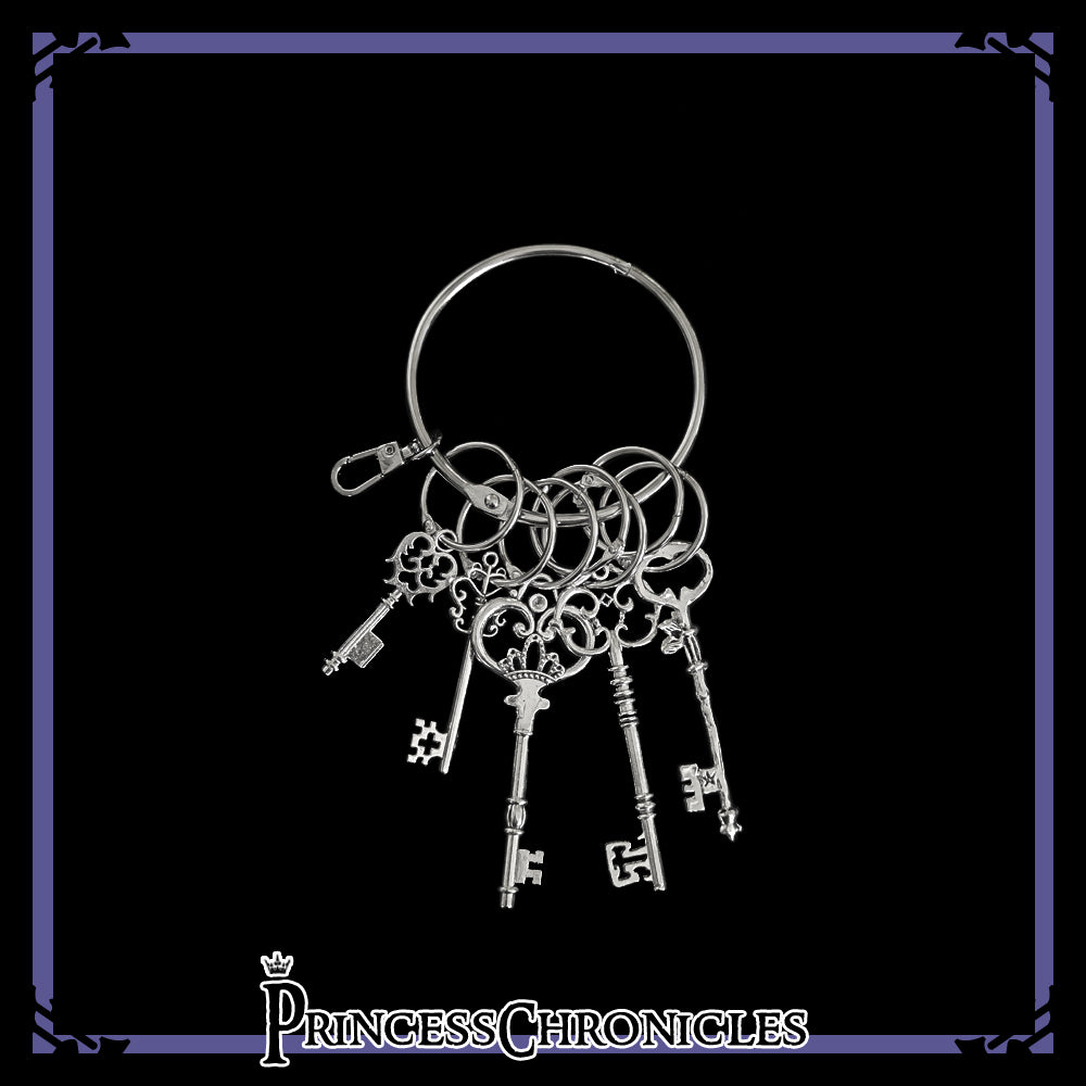 Secret Morning Paper - Vintage Lolita Silver Key Hangings