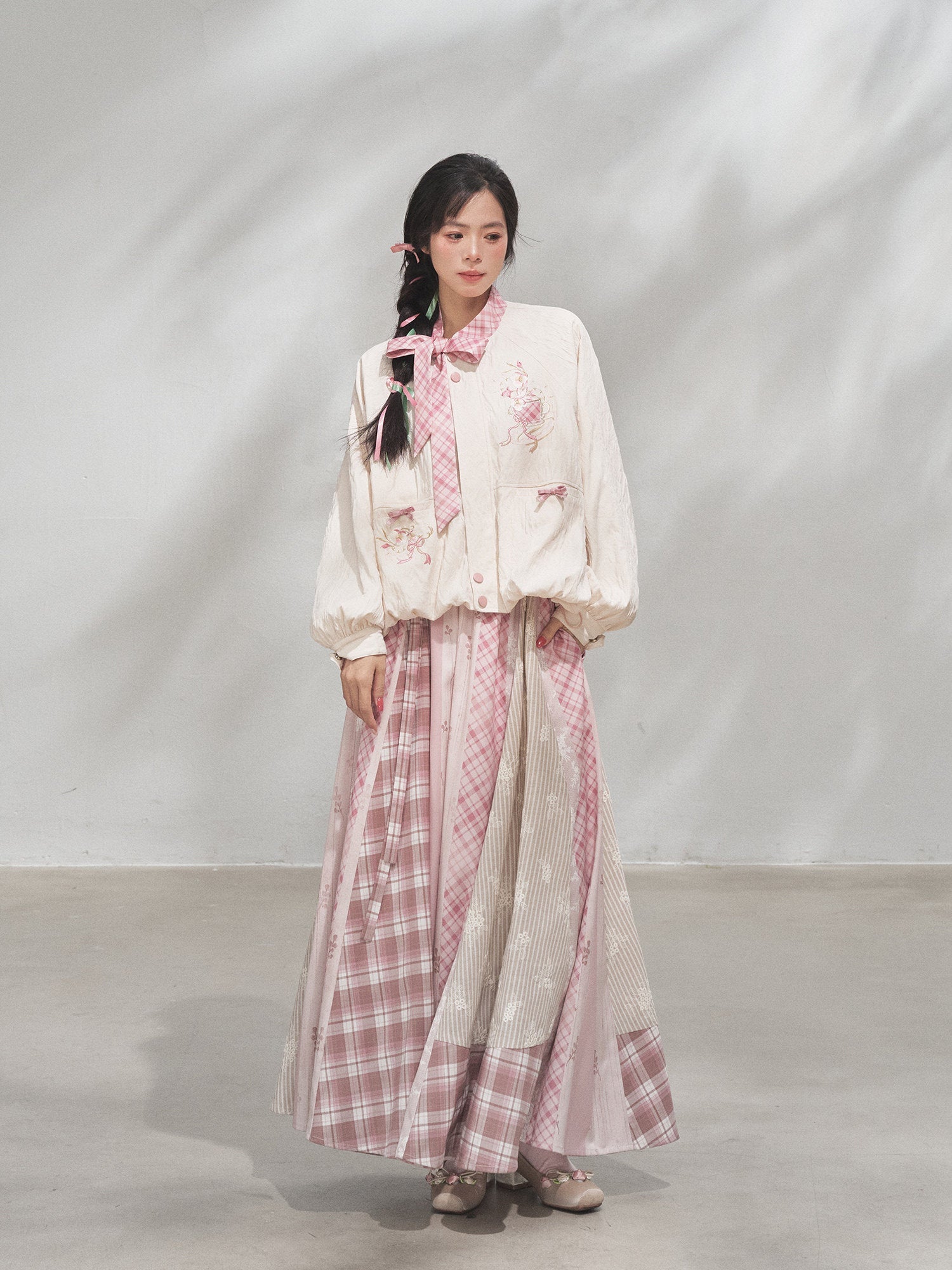Powder Treasure | Xianxia Style Coat and Skirt Hanyuansu Outfit