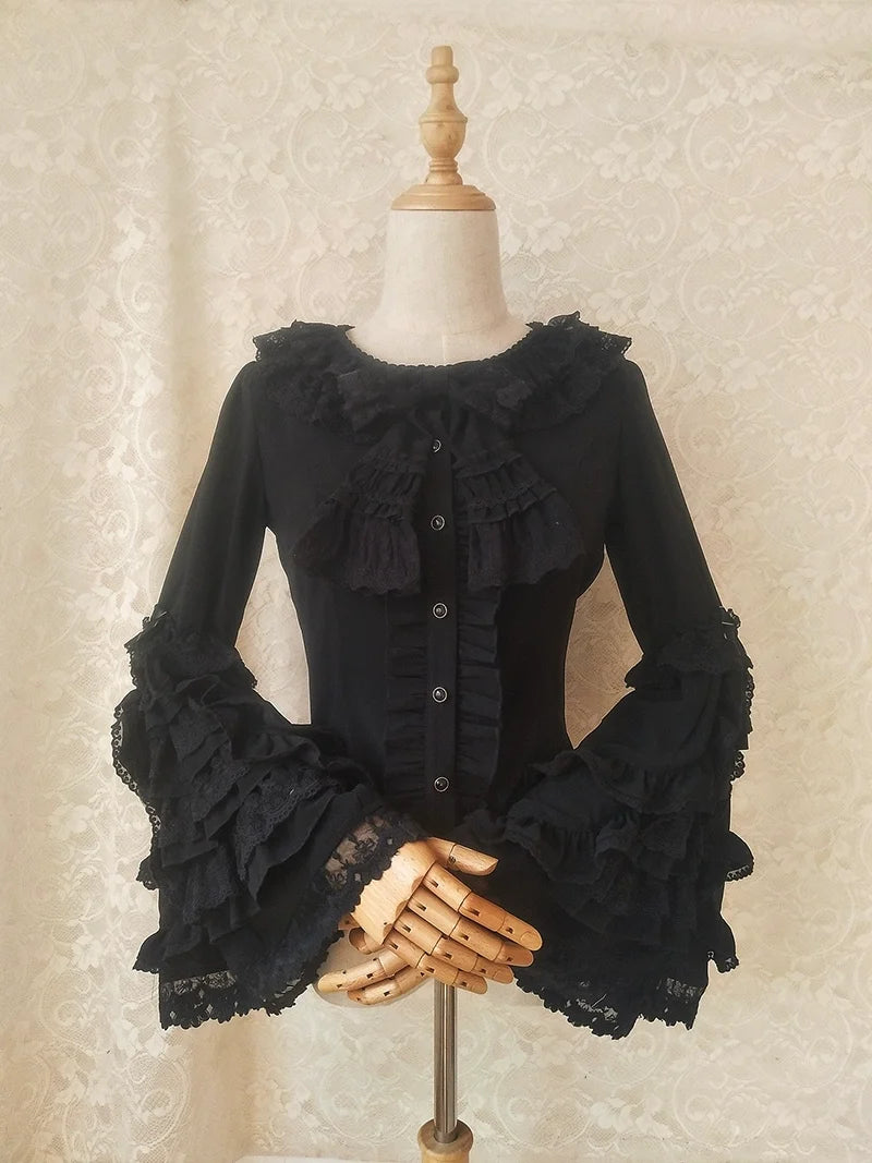 Retro Lolita Hime Sleeve Lolita Blouse