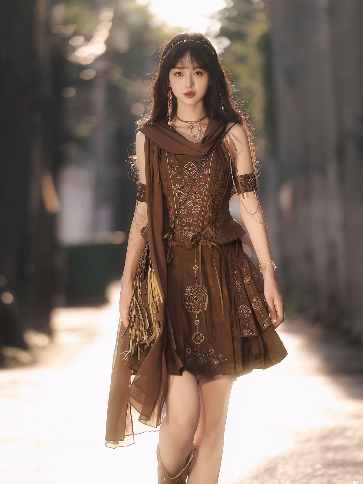 Floating Sands | Bustier with Ming Dynasty Style Mamianqun