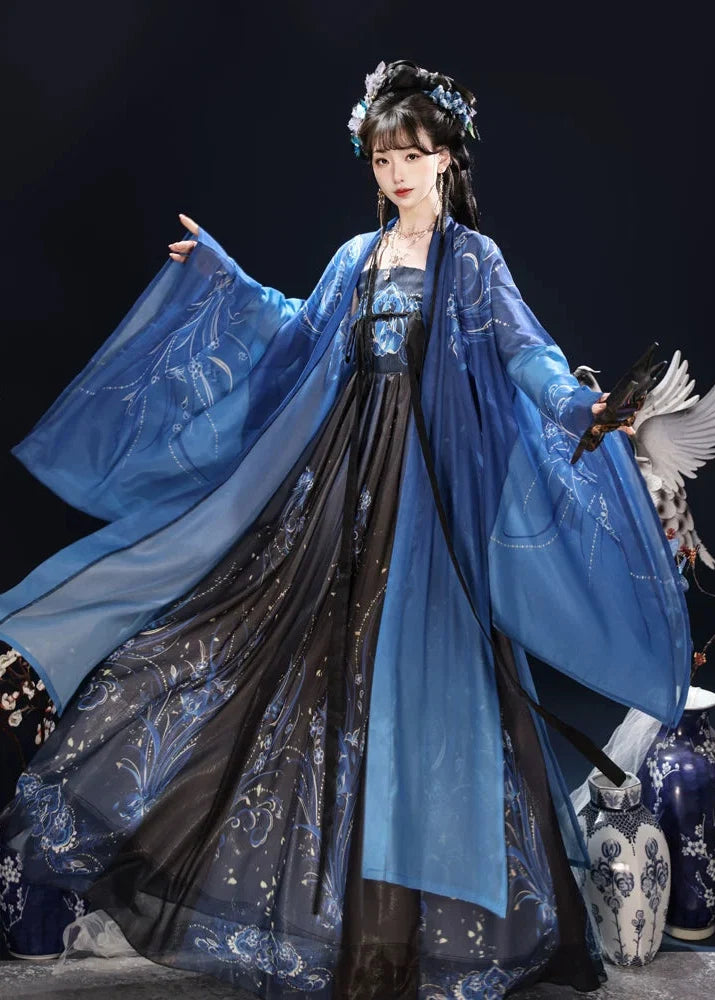 Emerald Nightflame | 2-Piece Unisex Plus Hanfu (翠羽夜焰)