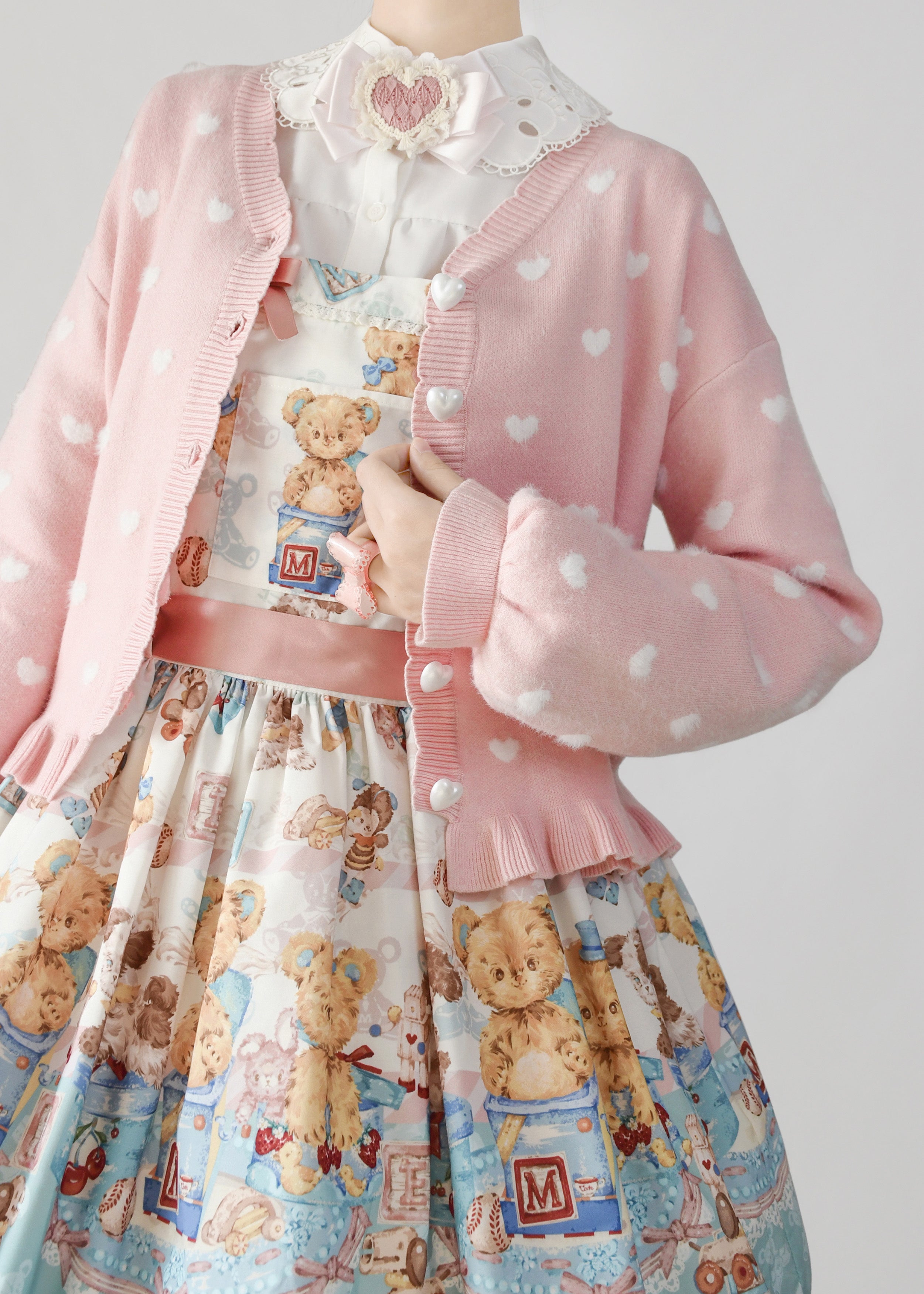 Little Heart - Sweet Lolita Thick Cardigan, Sweater Coat