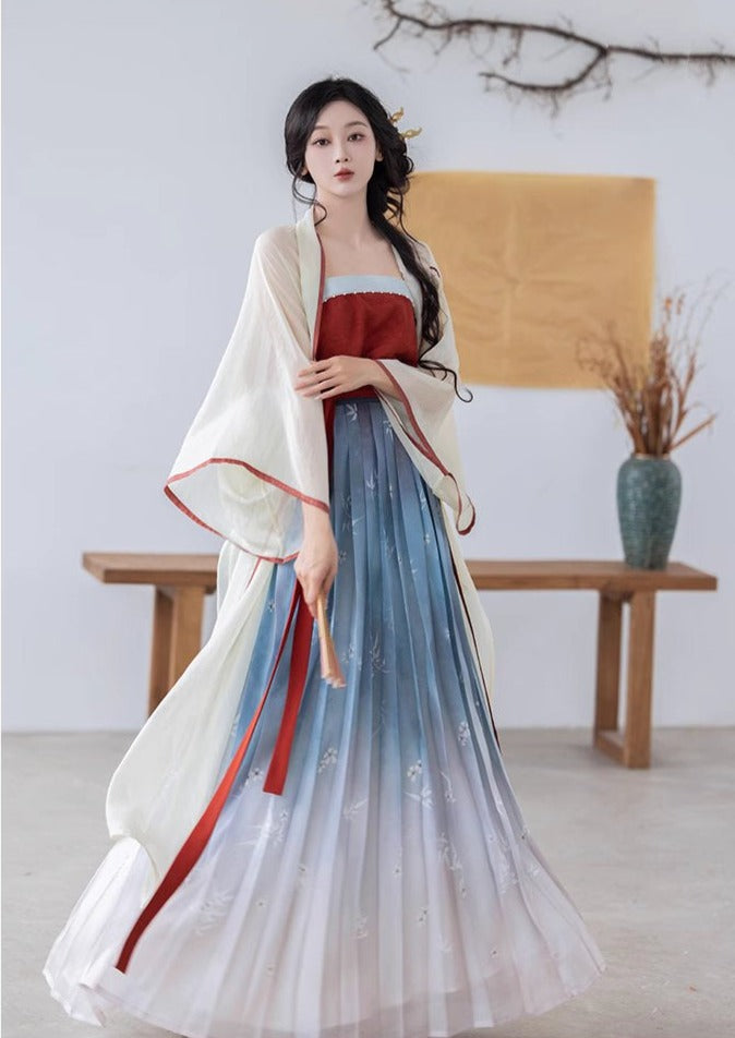 Morning Glory | 3-Pieces Ma Mian Skirt Set (朝颜)