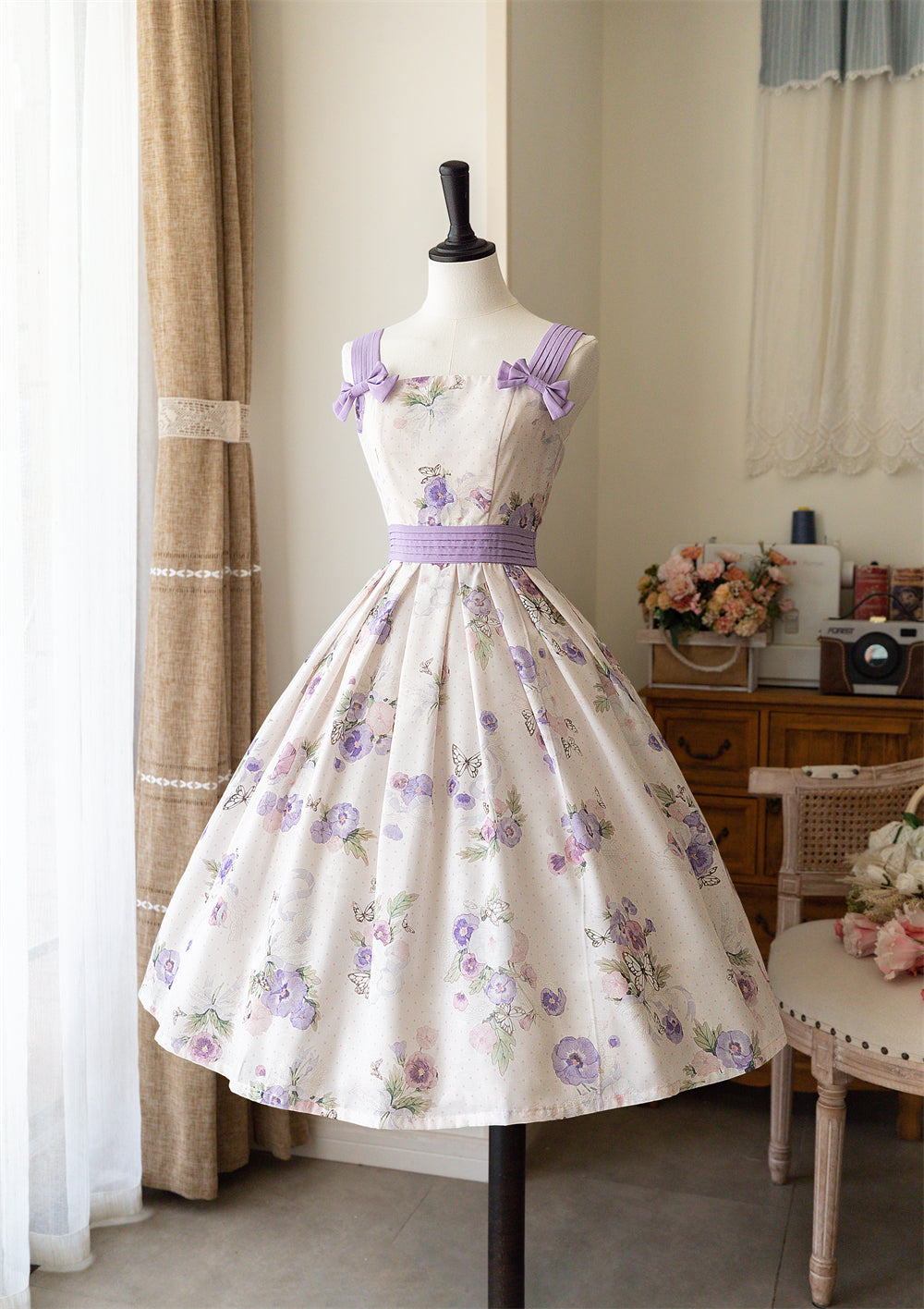 Forest Holiday - Elegant Lolita Foral Print JSK Dress Multicolors