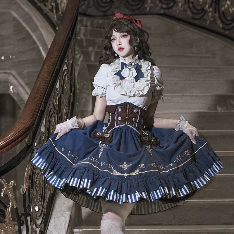 Gilded Pointer - Elegant Classic Lolita Skirt Suit Punk Lolita Style